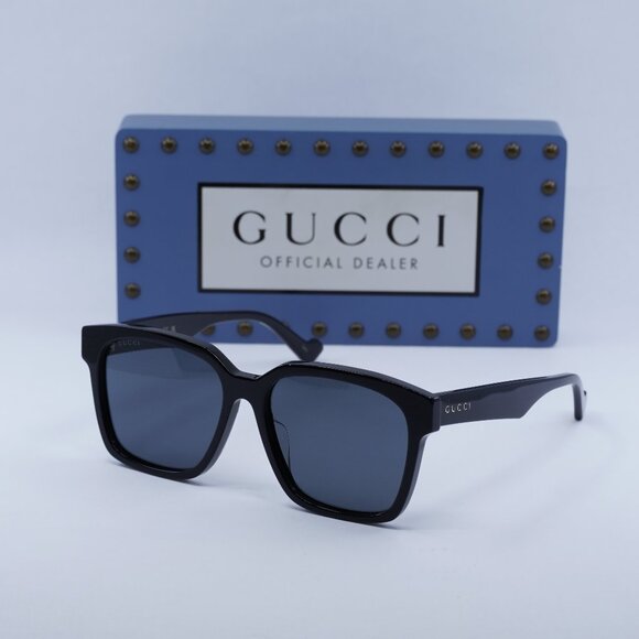 Final Price! Gucci GG0965SA 001 Black/Grey Sunglasses - Picture 1 of 10